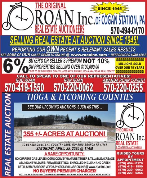 Roan inc auction. Things To Know About Roan inc auction. 